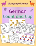 German Numbers Zahlen Count and Clip - practice number wor