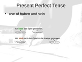 German Partizip Perfekt / Conversational Past / Perfect Te