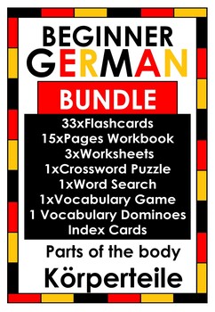 Preview of German - Parts of the Body - Körperteile