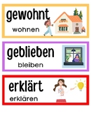 German Past Participles Word Wall