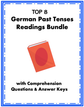 Preview of German Past Tenses Reading Bundle: Top 8 @40% off! (Perfekt/Imperfekt)