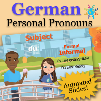 Preview of German Personal Pronouns | Video Lesson, Interactive Slide, Handout, Games, Test