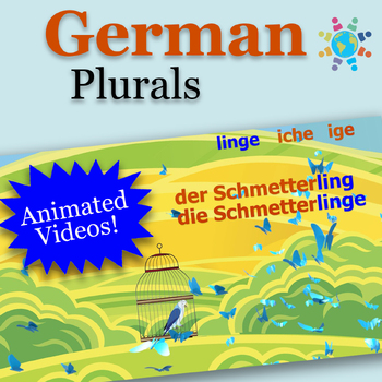 Preview of German Plurals | Video Lesson, Study Guide Handout, Games, Test