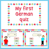 German PowerPoint quiz  My first German quiz