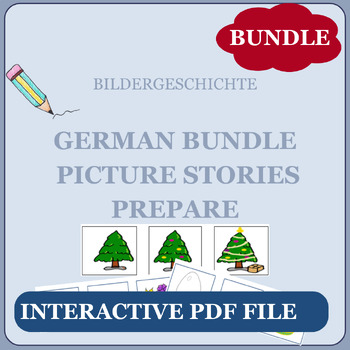 Preview of German: Preparing picture stories Interactive - Bildergeschichte  Interaktiv