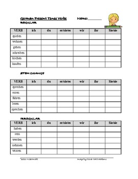 Free 5th Grade German Worksheets Teachers Pay Teachers