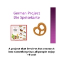German Project: Die Speisekarte