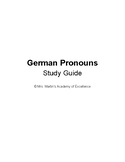 German Pronouns (Study Guide)