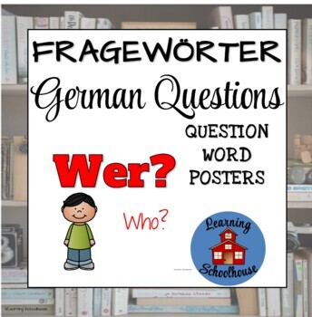 Preview of German Question Word Posters Frageworter