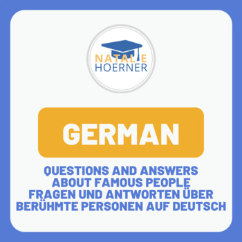 Preview of German: Questions and answers about famous people