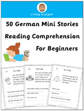 German Reading Comprehension  50 Mini Stories