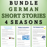 German Reading Comprehension - Four Seasons - Bundle - Sho