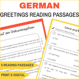 German Reading Comprehension: Greetings & Introductions Ac