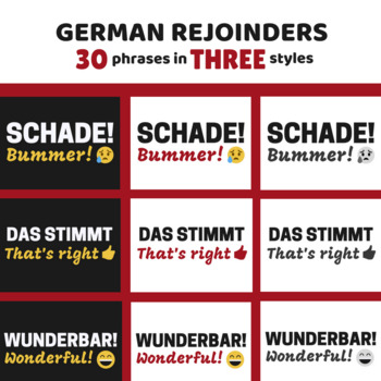 Preview of German Rejoinder & Useful Phrases Posters