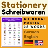 German STATIONERY Schreibwaren | Gegenstände im Klassenzim