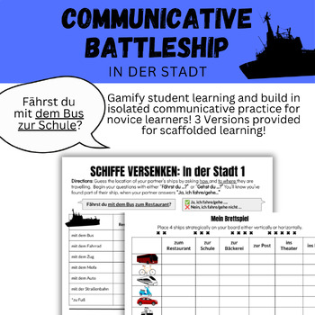 Preview of German Schiffe Versenken: Communicative In the City Battleship