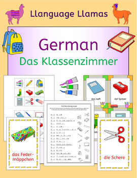 Preview of German School Classroom - Das Klassenzimmer - back to school