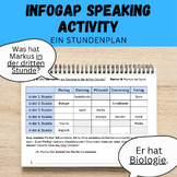 German School Schedule INFO GAP Partner Speaking Activity: