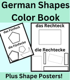 German Shapes (Formen) Coloring Book + Shape Posters! Squa