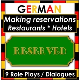 German Speaking 9 Dialogues/Role Plays - Making Restaurant