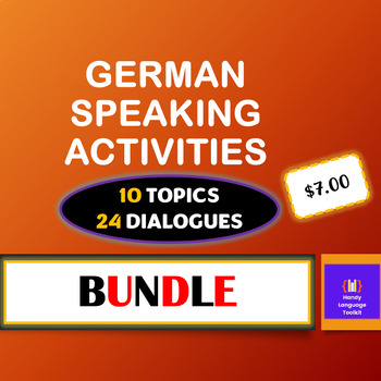 Preview of German Speaking Activities Bundle