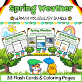 German Spring Weather 33 Coloring Pages & Flash Cards BUND