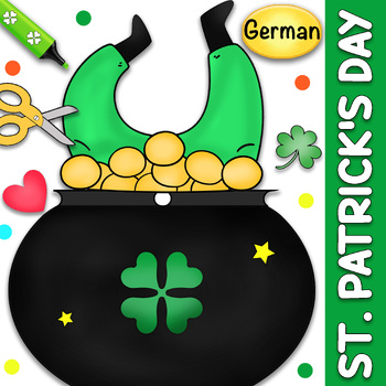 Preview of German St. Patrick's Day Writing Craft - March Activities