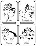 German Student Creature Cards