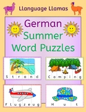 German Summer Word Puzzles