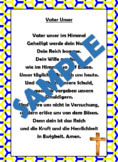 German (Deutsch) - The Lord's Prayer (Vater Unser) - Poster