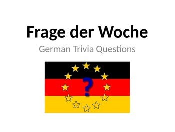 Preview of German Level 1-2 Trivia Questions - Powerpoint (in English)