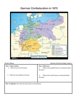 Preview of German Unification/Nationalism Unit - Activities, readings, quiz, enduring issue