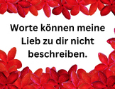 German Valentinstag Sayings. Valentine's Day German Saying