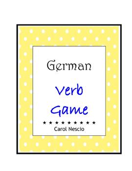 Preview of German Verb Game ~ FREE ~