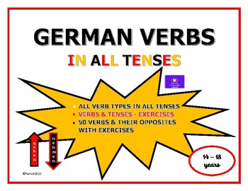 Preview of German Verbs In All Tenses