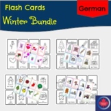 German Vocabulary Flash Cards Winter Bundle