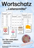 German Vocabulary: Lebensmittel (Food) - flash cards and w