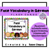 Face Vocabulary in German- Flash Cards