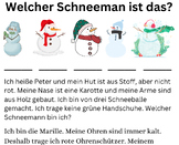 German Weihnachten Snowman Interpretive Reading Comprehens