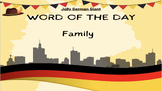 German Word of the Day - Family (Google Slides)