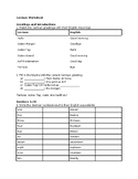 German Worksheet: Introductions and Food