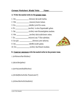 german worksheets on modal verbs modal verben by language resources