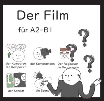 Preview of German Worksheet on Film/movie for A2-B1