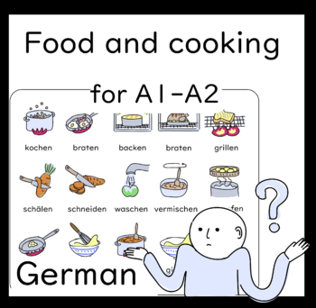 Preview of German Worksheets on food and cooking