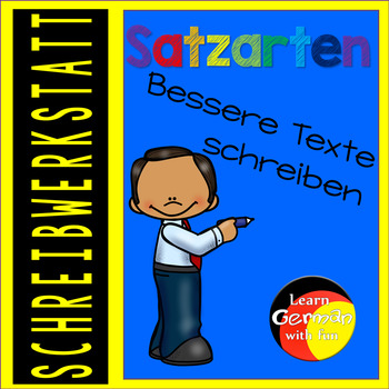 Preview of German Writing Wokshop - Schreibwerkstatt "Satzarten"