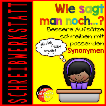 Preview of German Writing Wokshop "Synonyms" - Schreibwerkstatt "Synonyme"