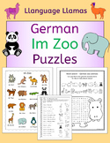 German Zoo Animals - Im Zoo - Puzzles Pack - die Tiere