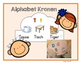 German alphabet crown