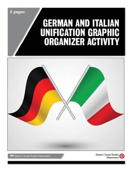 Preview of German and Italian Unification Graphic Organizer Activity