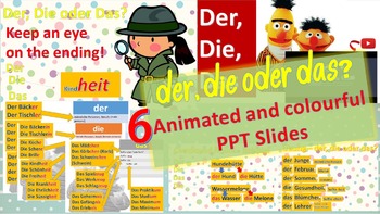 Preview of German articles - der, die oder das?